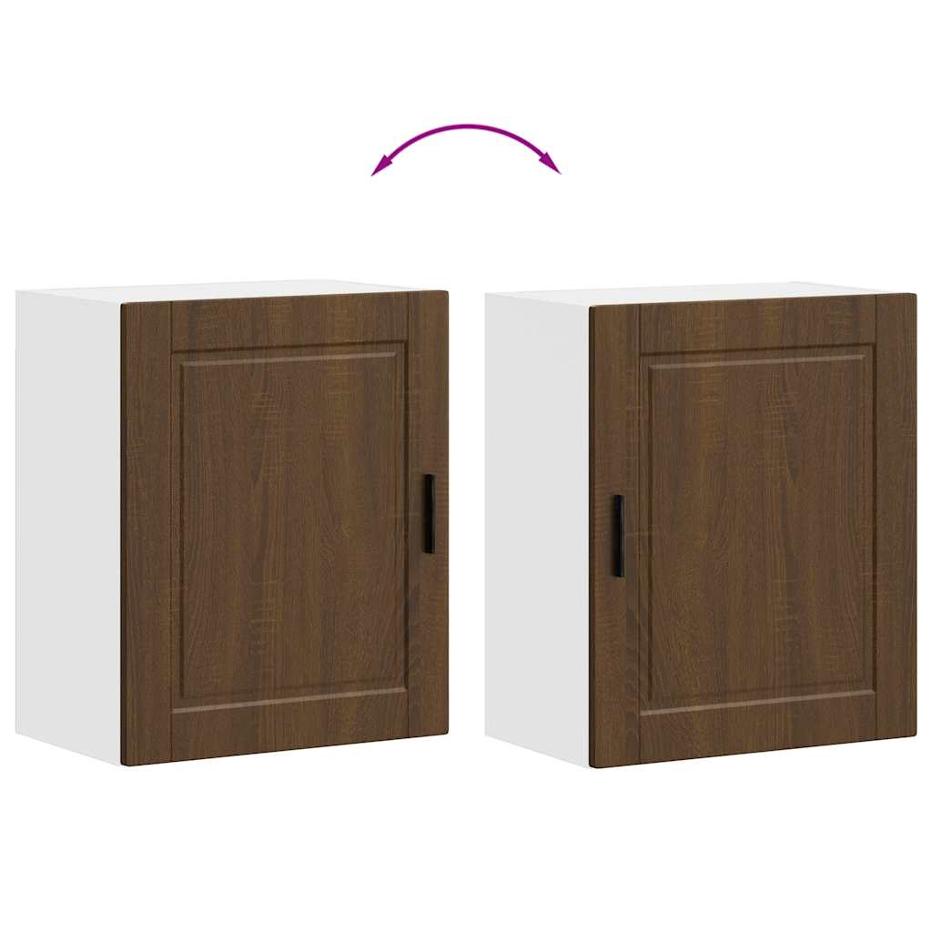 Küchen-Hängeschrank Porto Braun Eichen-Optik Holzwerkstoff