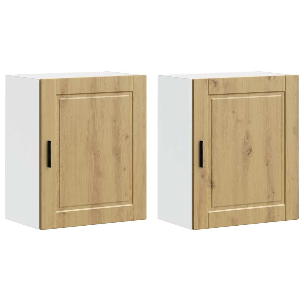 Küchen-Hängeschränke 2 Stk. Porto Artisan-Eiche Holzwerkstoff