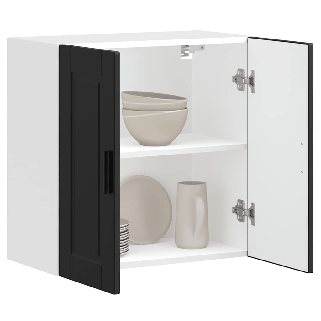 Küchen-Hängeschrank Porto Schwarz Holzwerkstoff
