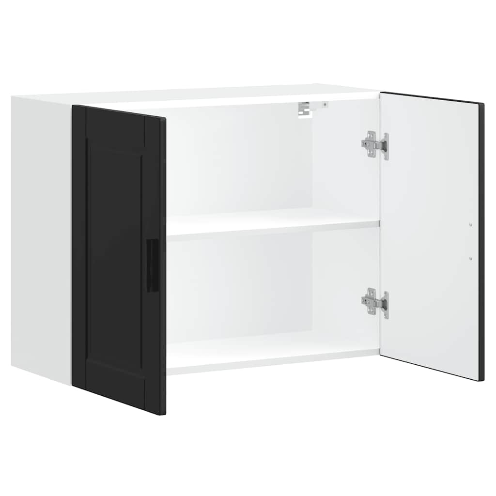 Küchen-Hängeschrank Porto Schwarz Holzwerkstoff