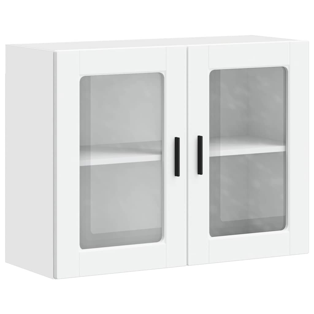 Küchen-Hängeschrank mit Glastür Porto Weiß