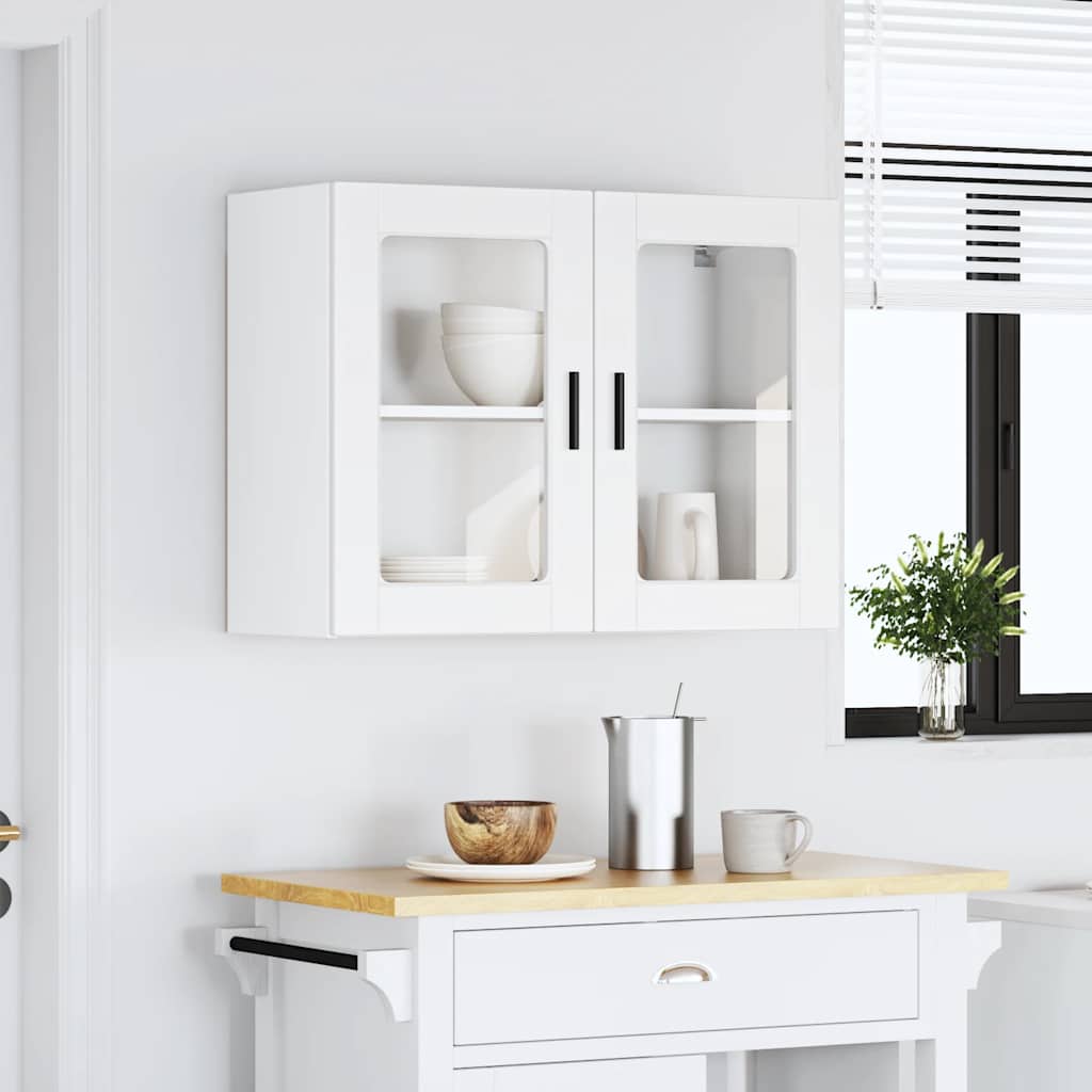 Küchen-Hängeschrank mit Glastür Porto Weiß