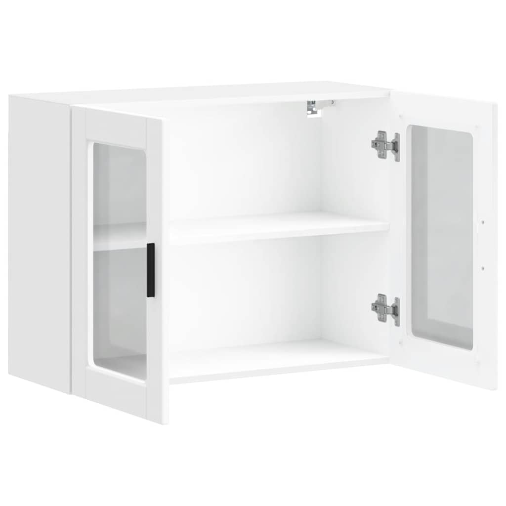 Küchen-Hängeschrank mit Glastür Porto Weiß