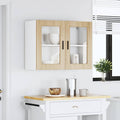 Küchen-Hängeschrank mit Glastür Porto Sonoma-Eiche