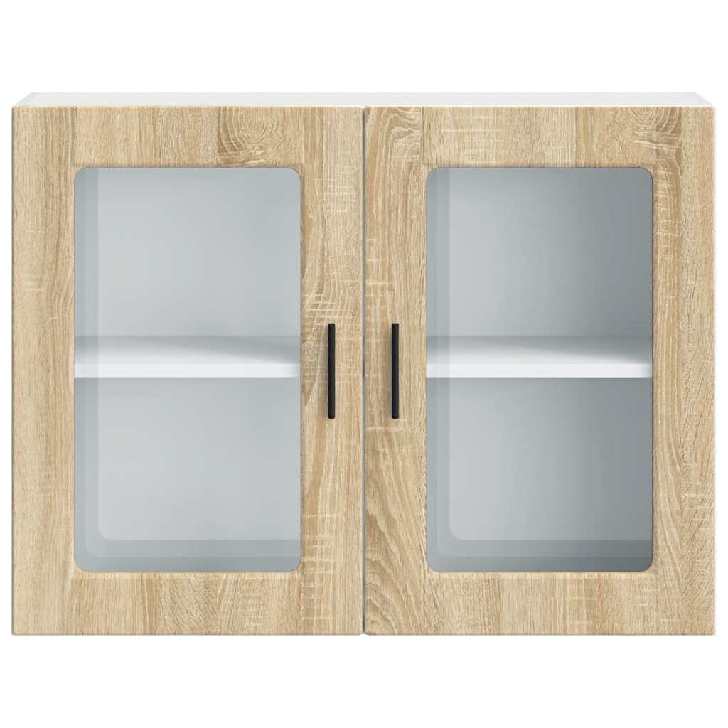 Küchen-Hängeschrank mit Glastür Porto Sonoma-Eiche