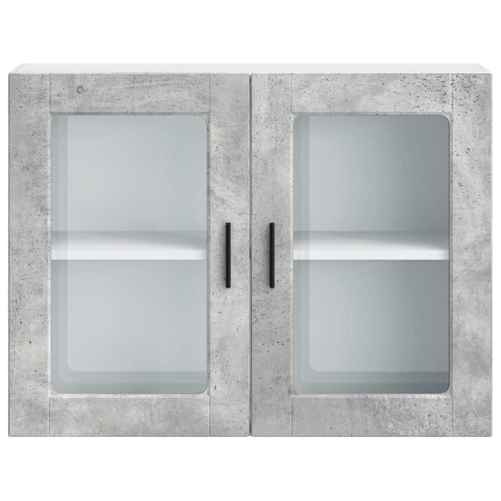 Küchen-Hängeschrank mit Glastür Porto Betongrau