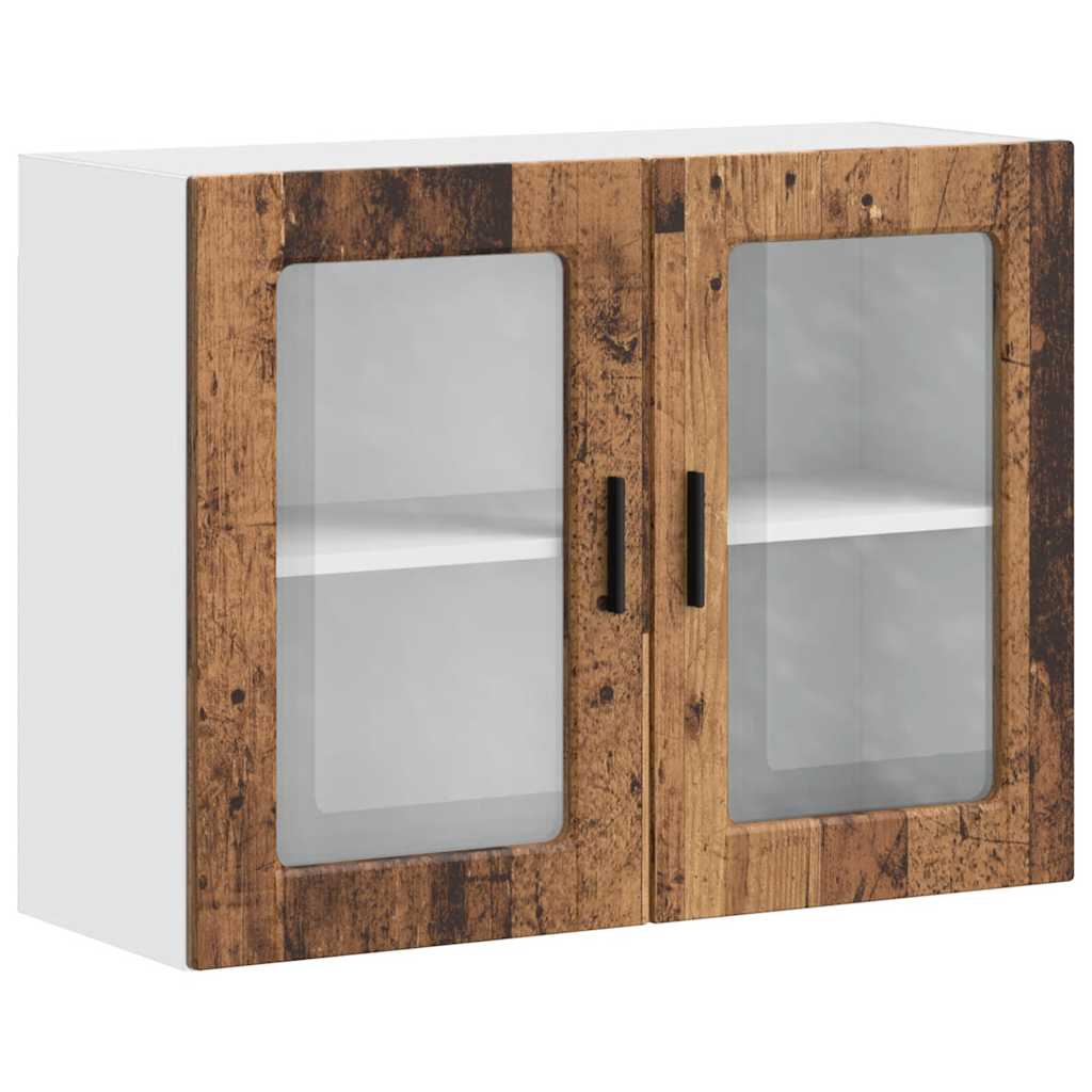 Küchen-Hängeschrank mit Glastür Porto Altholz-Optik