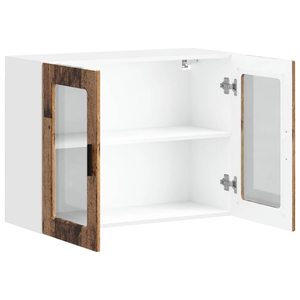 Küchen-Hängeschrank mit Glastür Porto Altholz-Optik