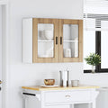 Küchen-Hängeschrank mit Glastür Porto Artisan-Eiche