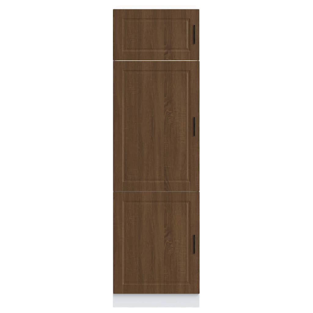 Küchenschrank Porto Braun Eichen-Optik Holzwerkstoff