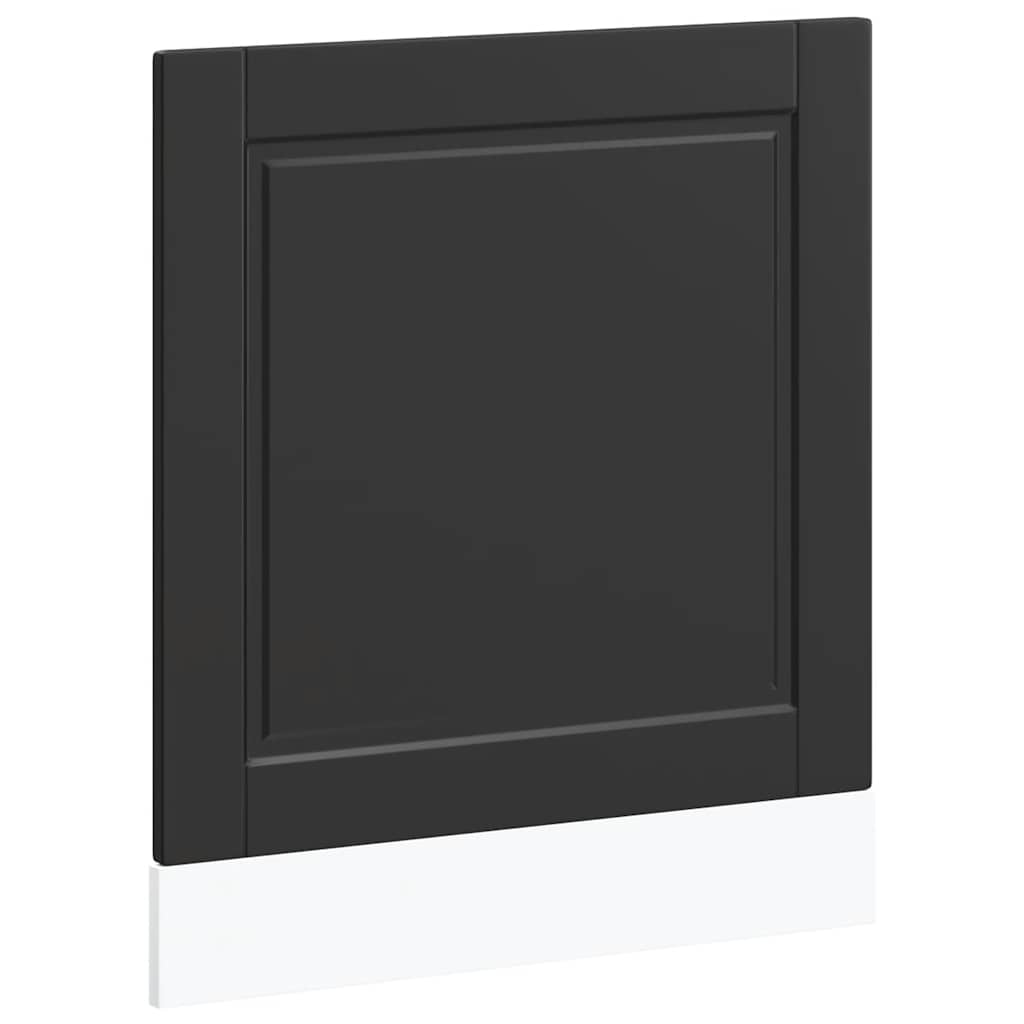 Geschirrspülerblende Porto Schwarz 60x1,5x57 cm Holzwerkstoff