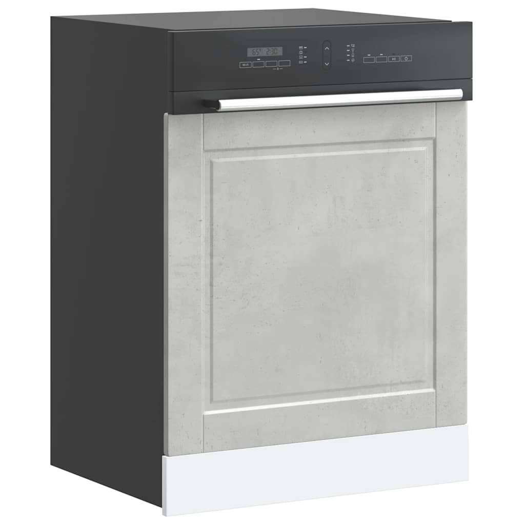 Geschirrspülerblende Porto Betongrau 60x1,5x57 cm Holzwerkstoff