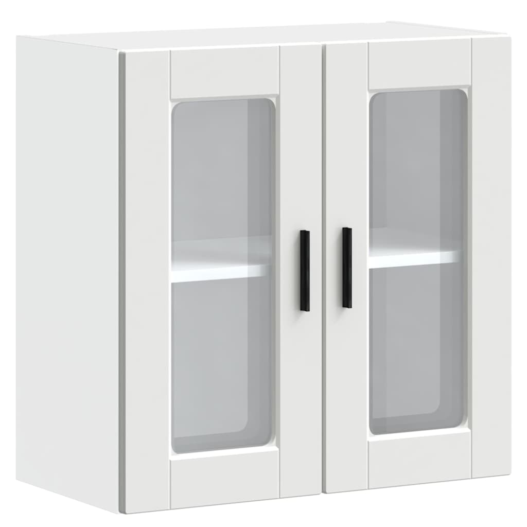 Küchen-Hängeschrank mit Glastür Porto Weiß