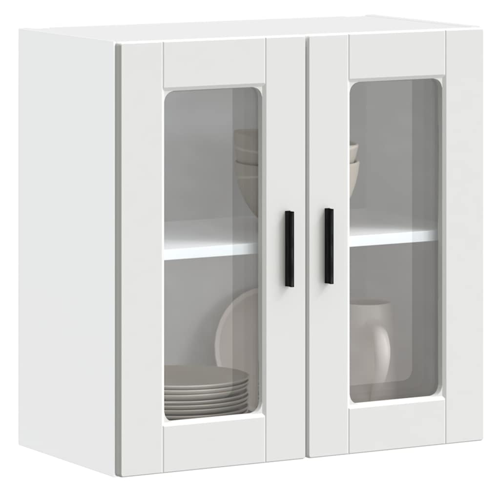 Küchen-Hängeschrank mit Glastür Porto Weiß