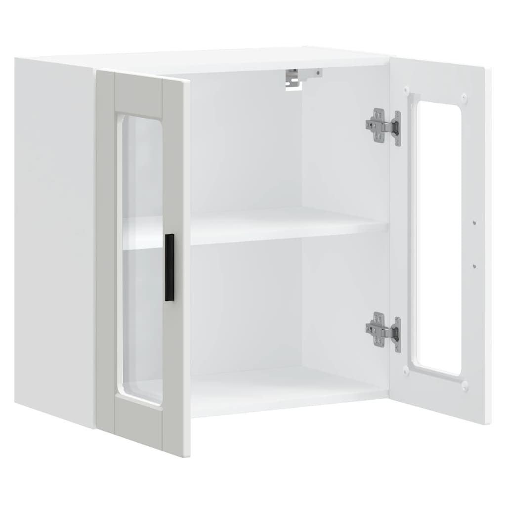 Küchen-Hängeschrank mit Glastür Porto Weiß