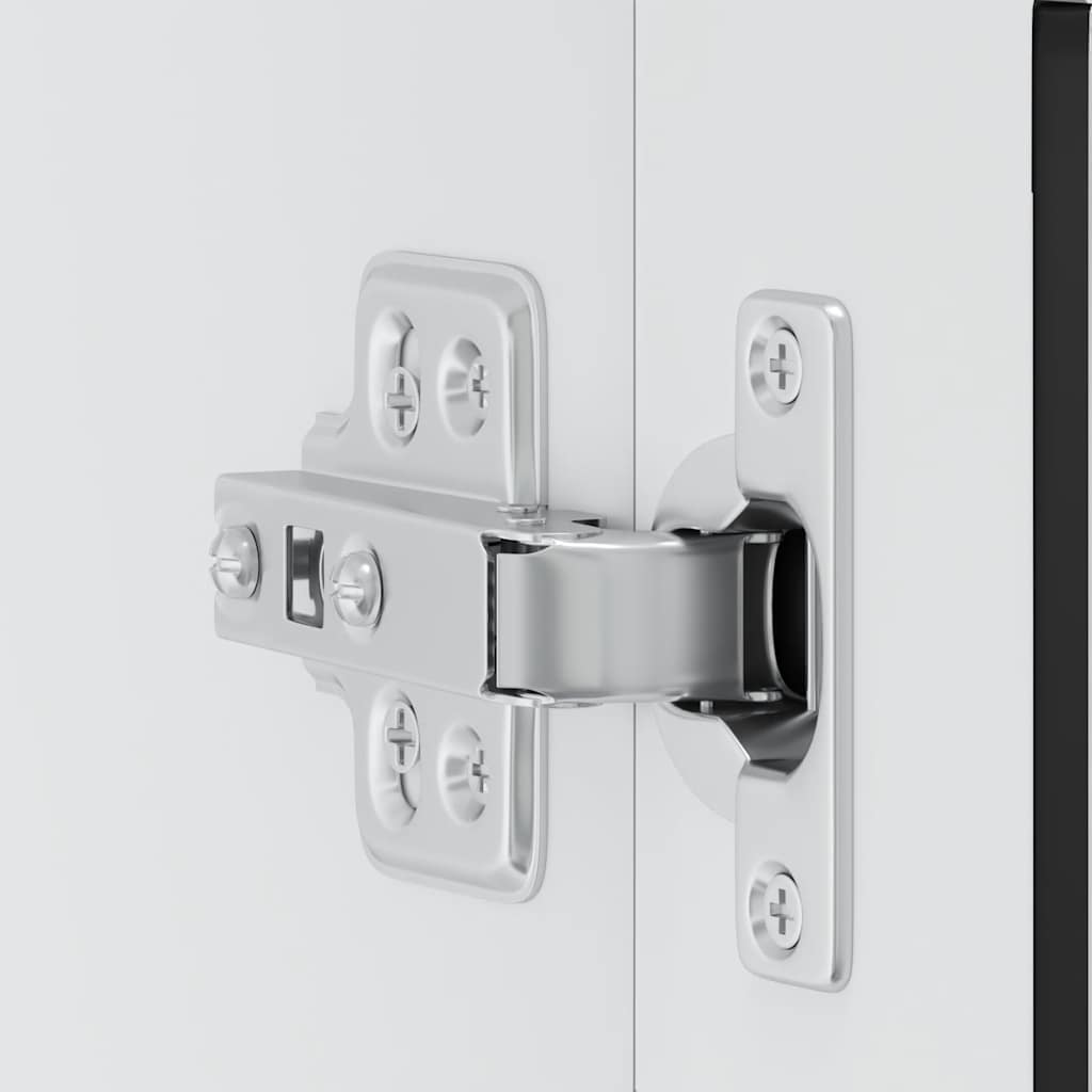 Küchen-Hängeschrank mit Glastür Porto Schwarz