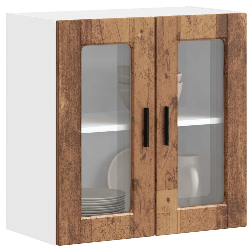Küchen-Hängeschrank mit Glastür Porto Altholz-Optik