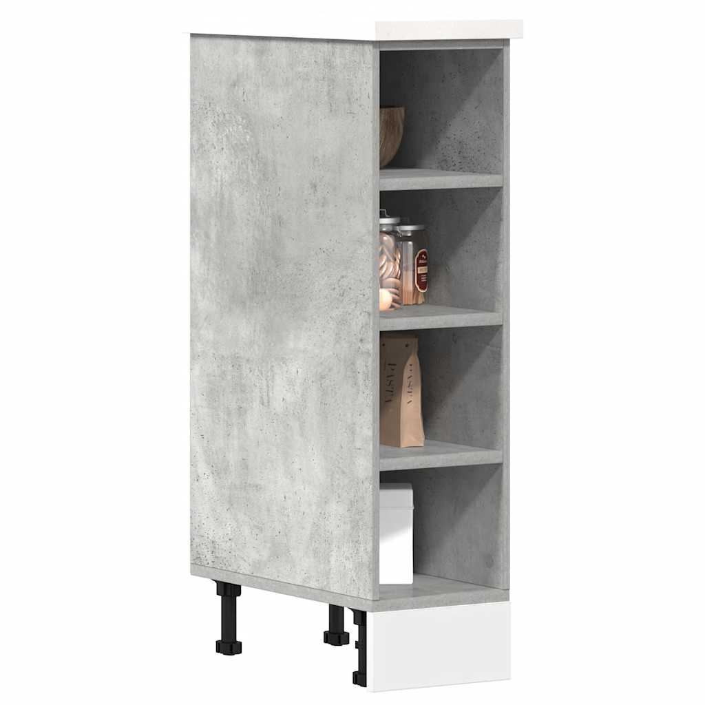 Unterschrank Riga Betongrau 20x44,5x81,5 cm Holzwerkstoff