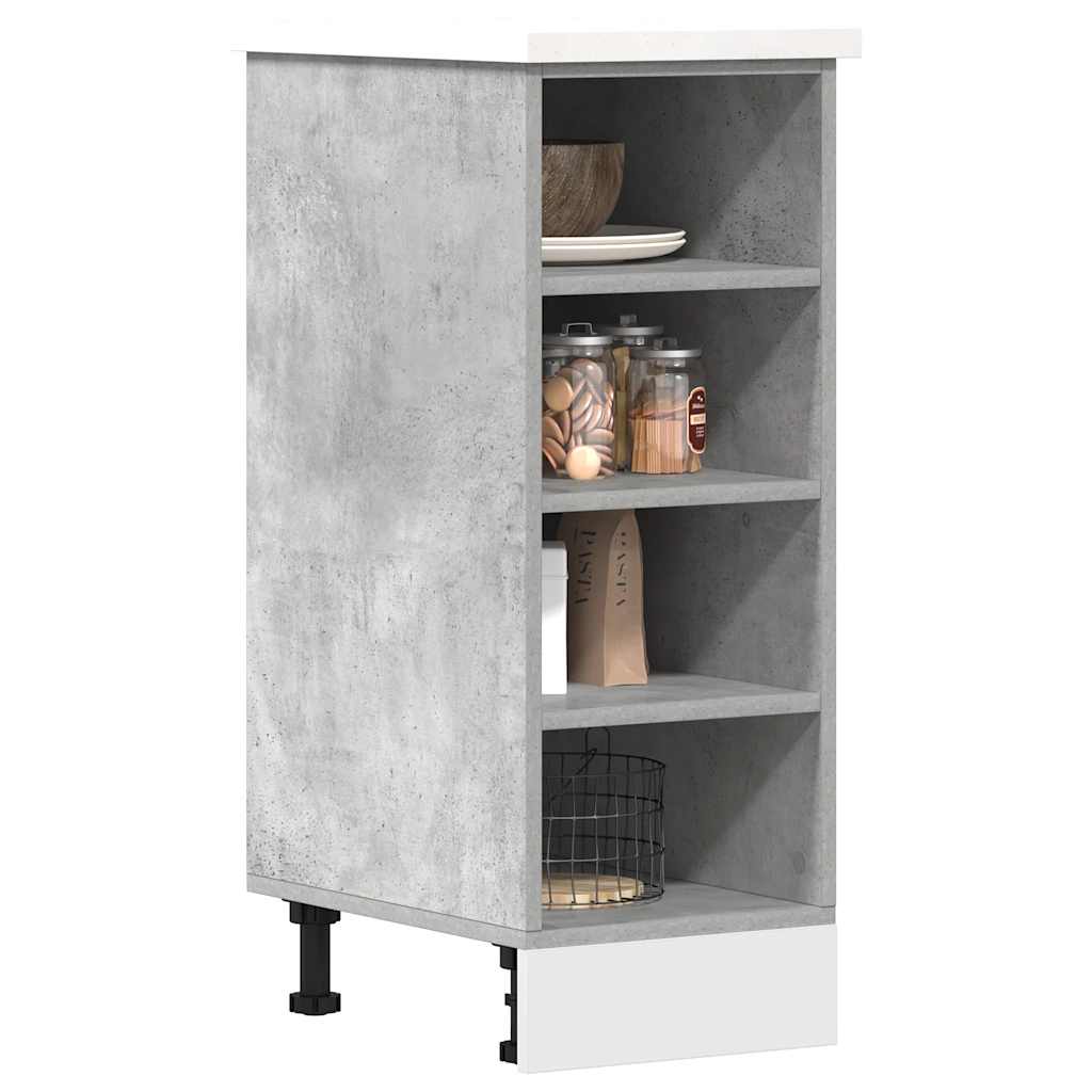 Unterschrank Riga Betongrau 30x44,5x81,5 cm Holzwerkstoff