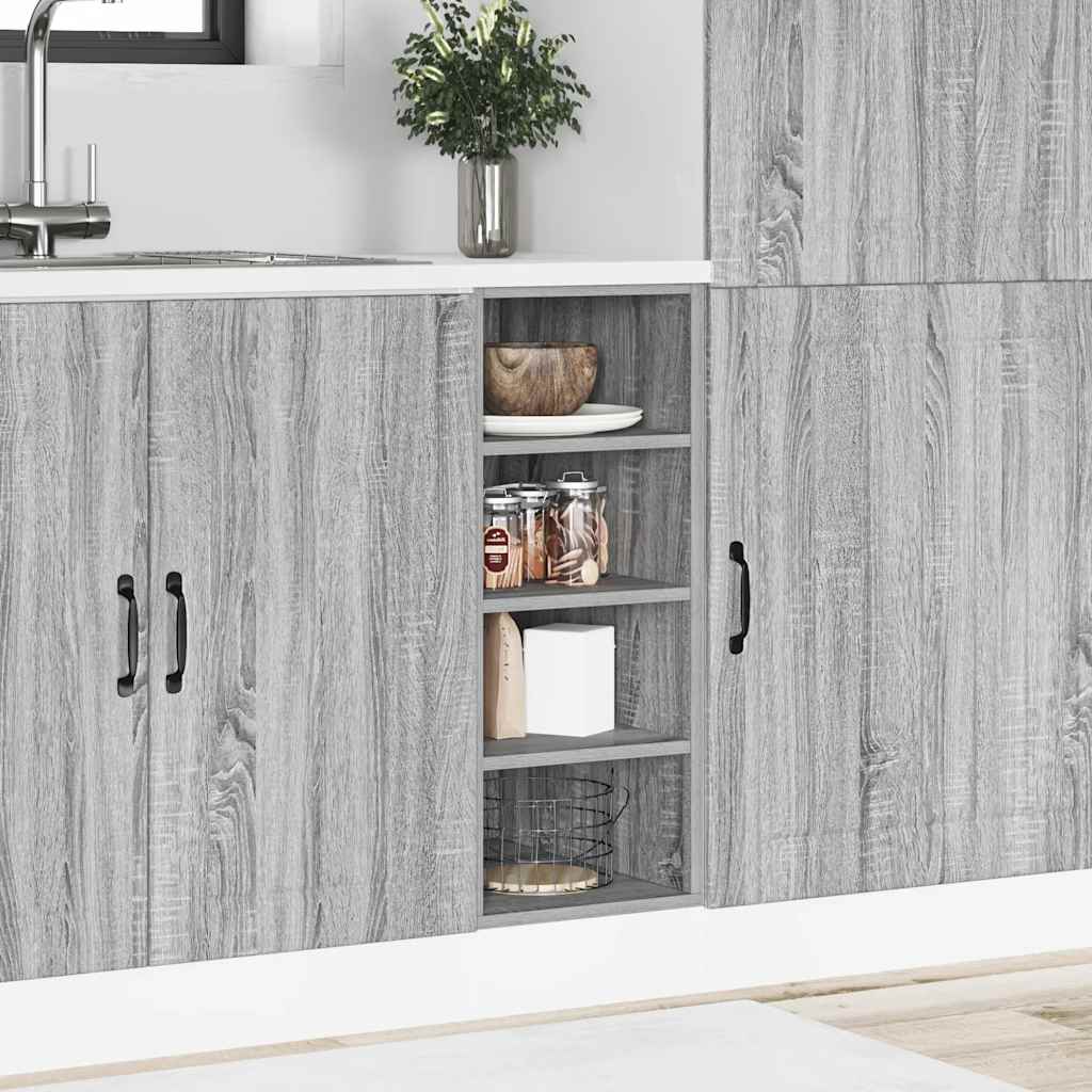Unterschrank Riga Grau Sonoma 30x44,5x81,5 cm Holzwerkstoff