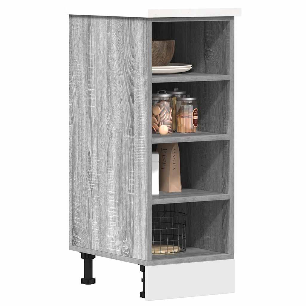 Unterschrank Riga Grau Sonoma 30x44,5x81,5 cm Holzwerkstoff