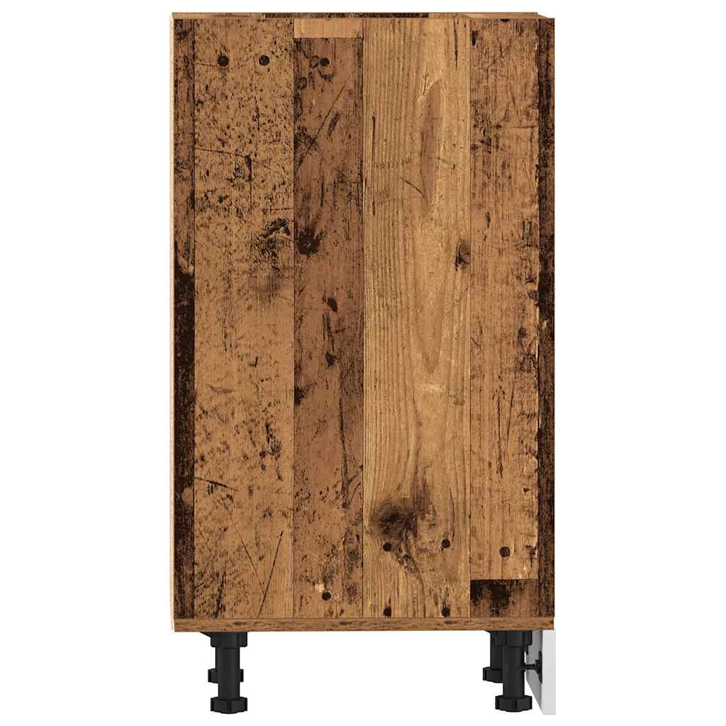 Unterschrank Riga Altholz-Optik 30x44,5x81,5 cm Holzwerkstoff