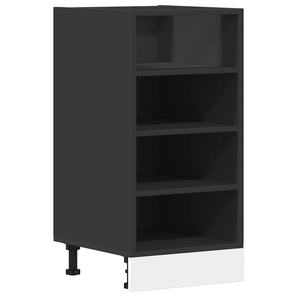 Unterschrank Riga Schwarz 40x44,5x81,5 cm Holzwerkstoff