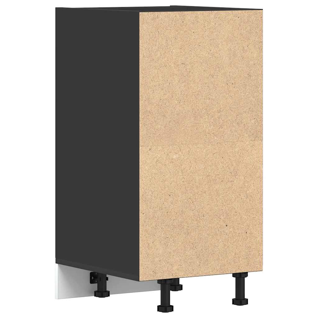 Unterschrank Riga Schwarz 40x44,5x81,5 cm Holzwerkstoff