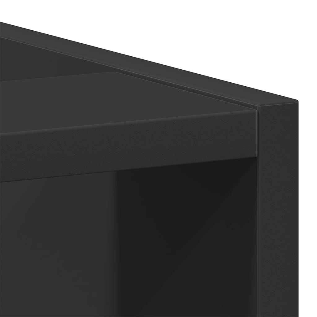 Unterschrank Riga Schwarz 40x44,5x81,5 cm Holzwerkstoff