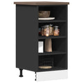 Unterschrank Riga Schwarz 40x44,5x81,5 cm Holzwerkstoff