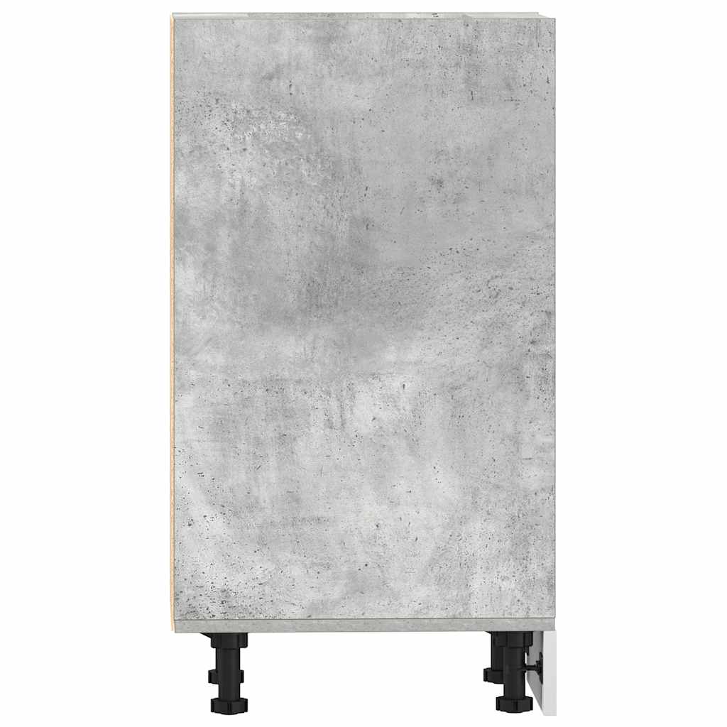 Unterschrank Riga Betongrau 40x44,5x81,5 cm Holzwerkstoff