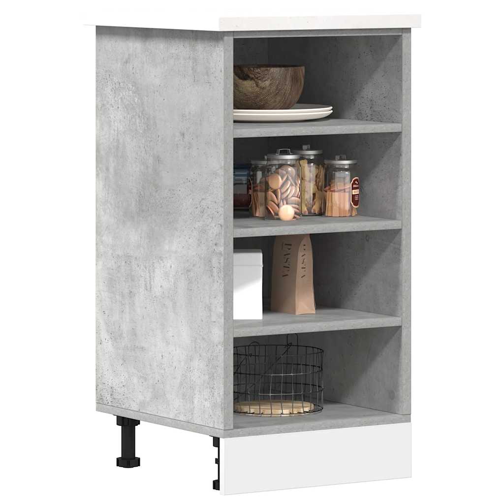 Unterschrank Riga Betongrau 40x44,5x81,5 cm Holzwerkstoff