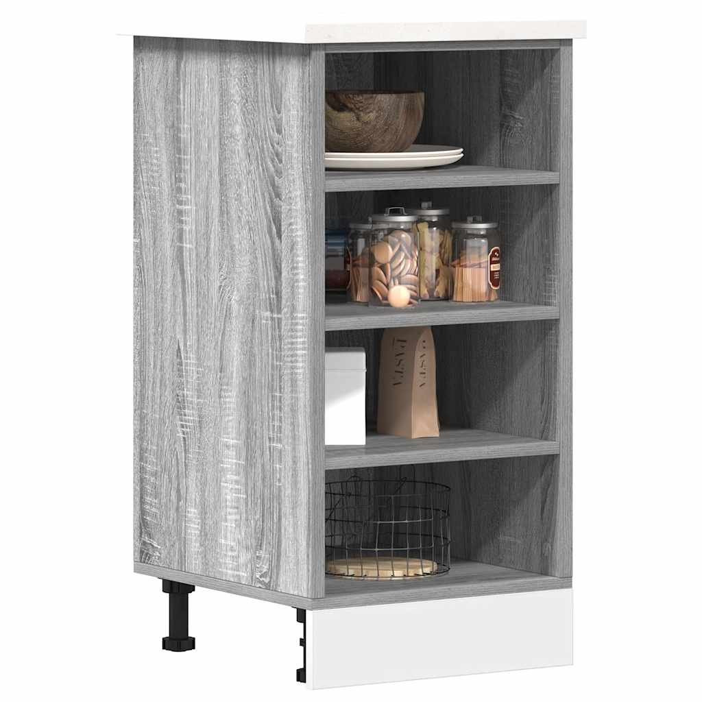 Unterschrank Riga Grau Sonoma 40x44,5x81,5 cm Holzwerkstoff
