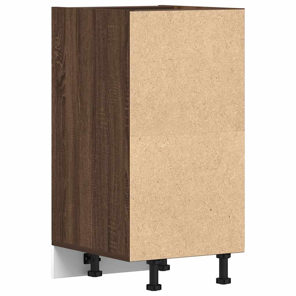 Unterschrank Riga Braun Eichen-Optik 40x44,5x81,5 cm Holzwerkstoff