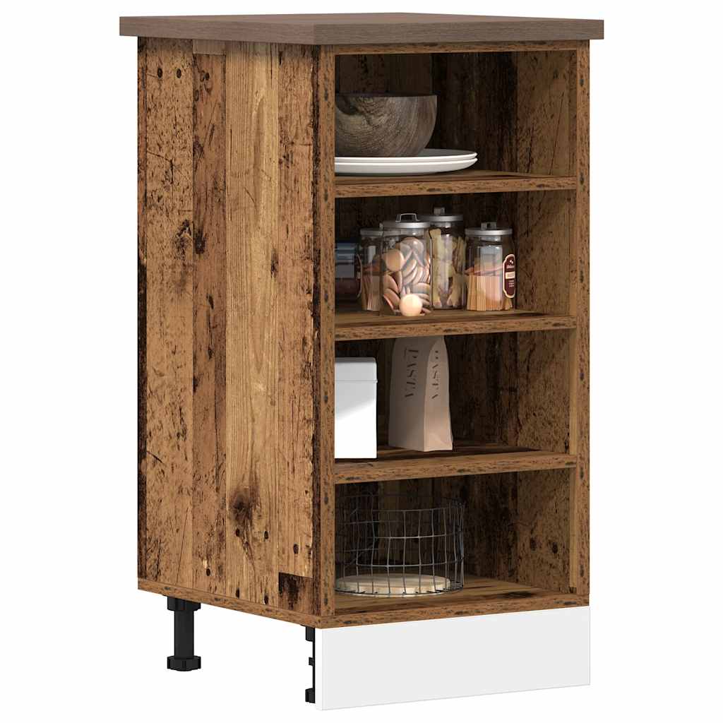 Unterschrank Riga Altholz-Optik 40x44,5x81,5 cm Holzwerkstoff