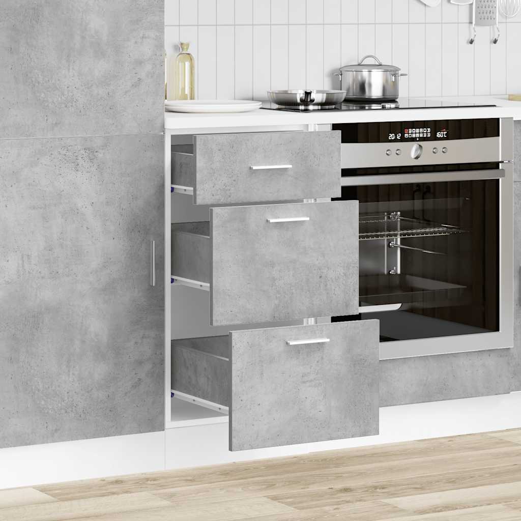 Unterschrank Lyon Betongrau 40x46x81,5 cm Holzwerkstoff