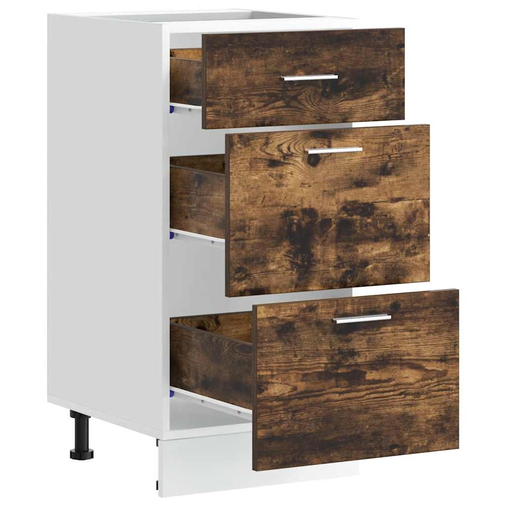 Unterschrank Lyon Räuchereiche 40x46x81,5 cm Holzwerkstoff