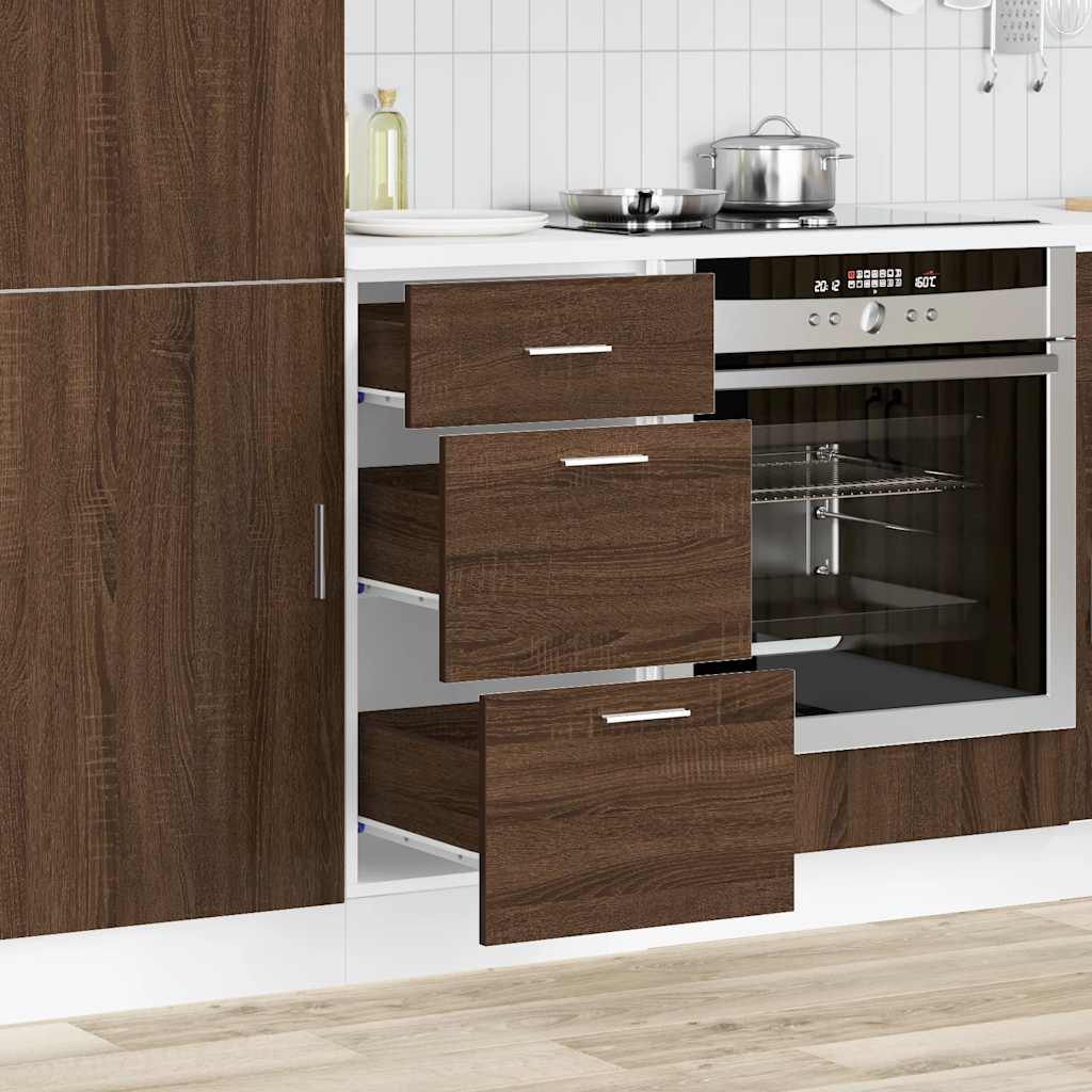 Unterschrank Lyon Braun Eichen-Optik 40x46x81,5 cm Holzwerkstoff