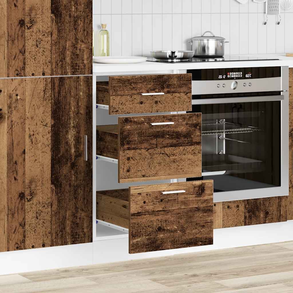 Unterschrank Lyon Altholz-Optik 40x46x81,5 cm Holzwerkstoff
