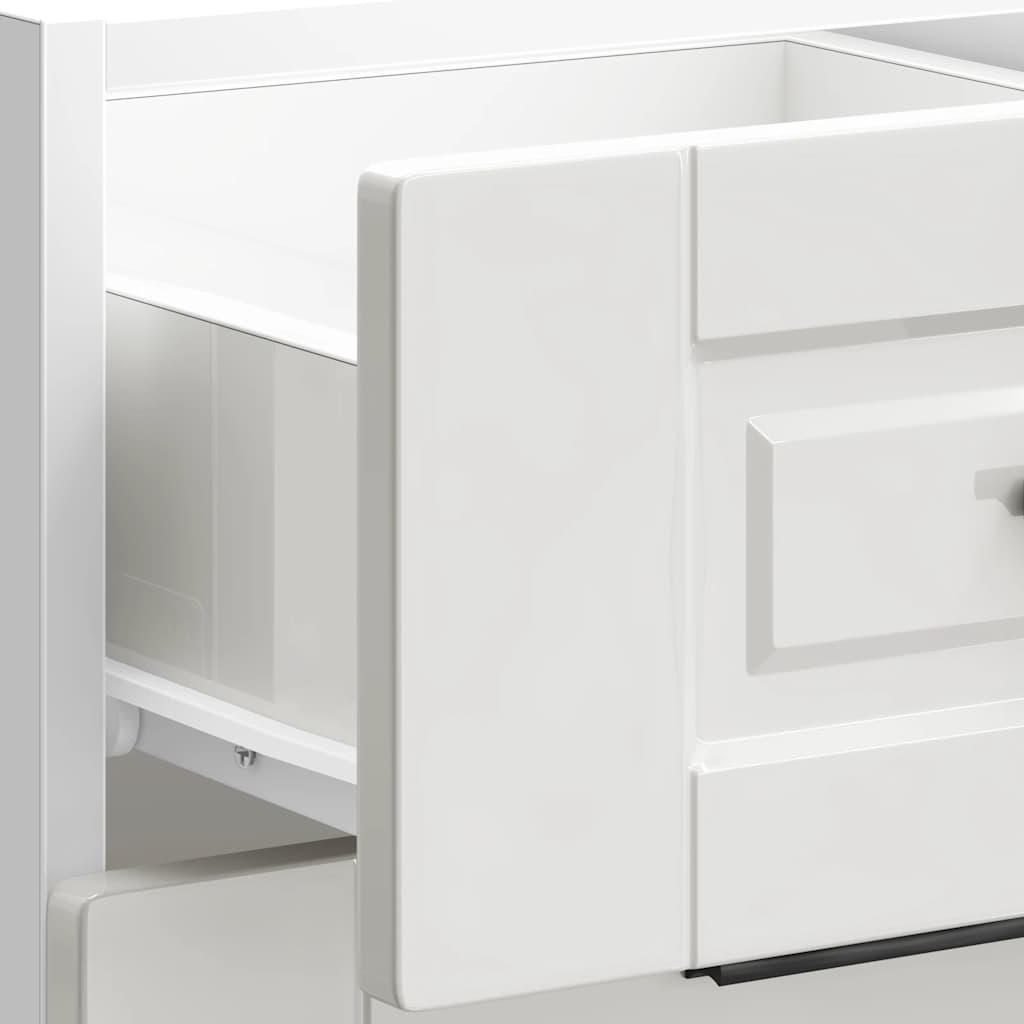 Küchenunterschrank „Porto“ Hochglanz-Weiß Holzwerkstoff