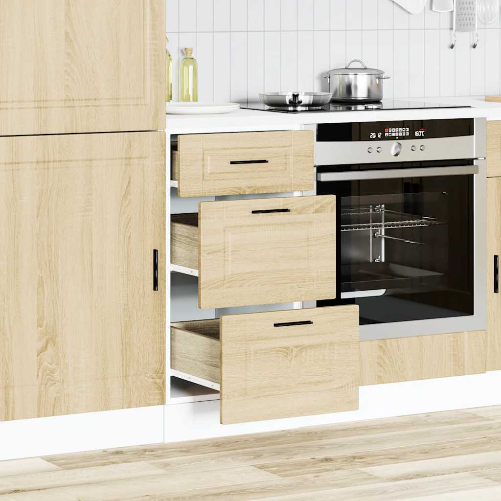 Küchenunterschrank Porto Sonoma-Eiche Holzwerkstoff