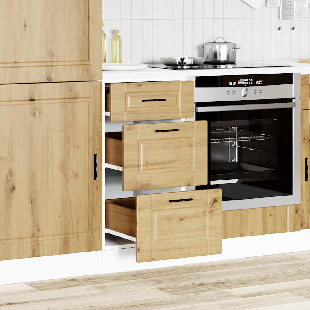 Küchenunterschrank Porto Artisan-Eiche Holzwerkstoff