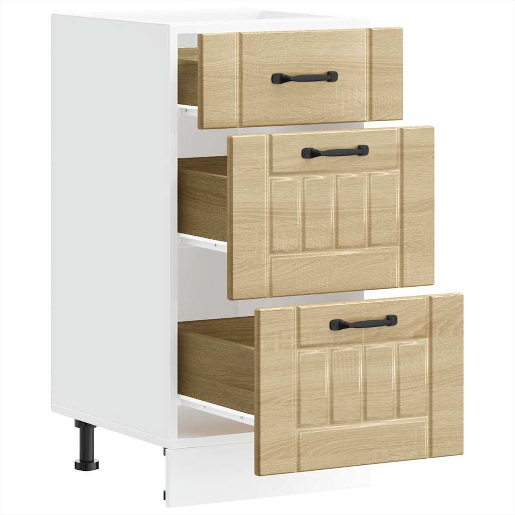 Küchen-Unterschrank Lucca Sonoma-Eiche Holzwerkstoff