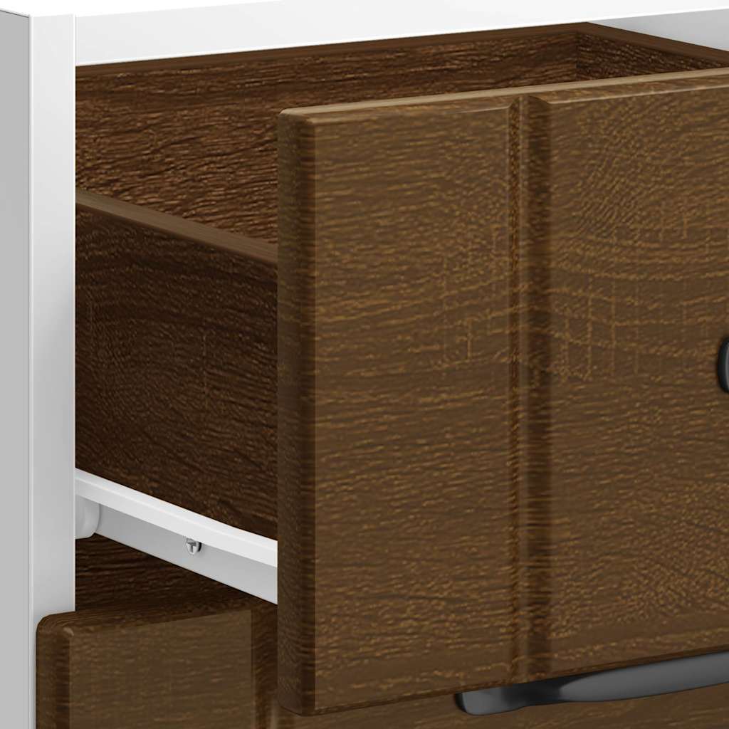 Küchen-Unterschrank Lucca Braun Eichen-Optik Holzwerkstoff