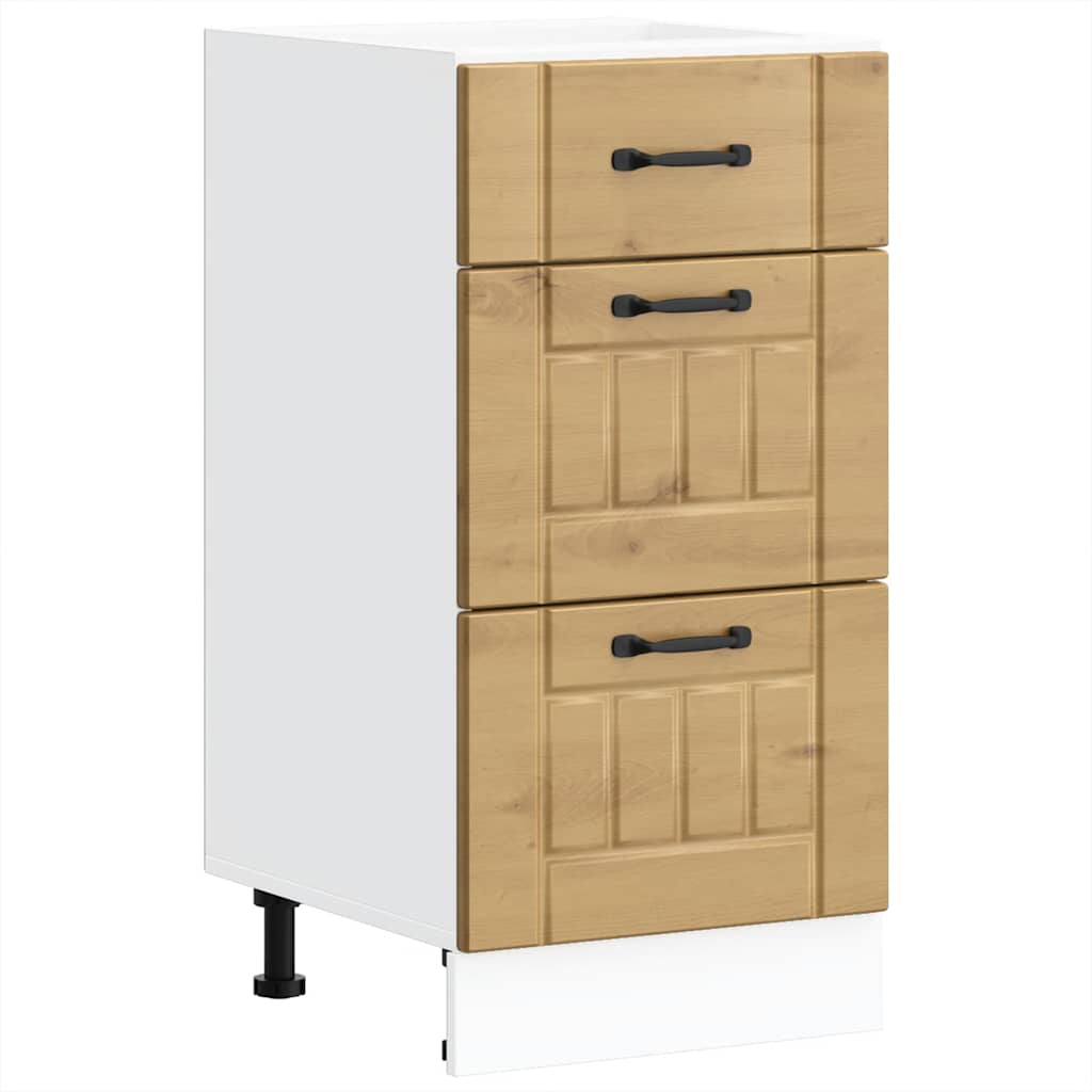 Küchen-Unterschrank Lucca Artisan-Eiche Holzwerkstoff