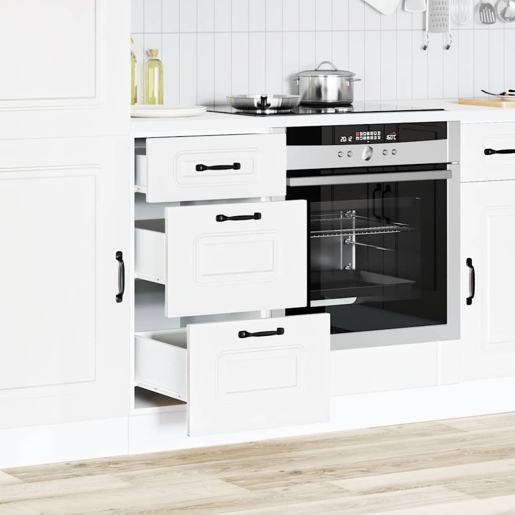 Küchenunterschrank Kalmar Weiß Holzwerkstoff