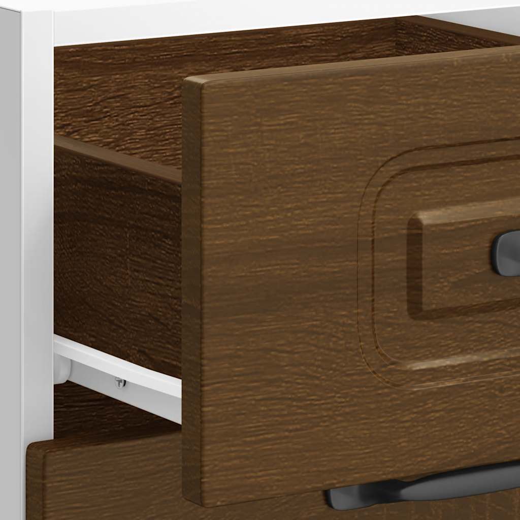 Küchenunterschrank Kalmar Braun Eichen-Optik Holzwerkstoff