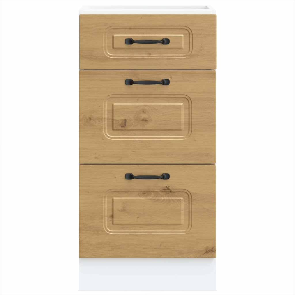 Küchenunterschrank Kalmar Artisan-Eiche Holzwerkstoff