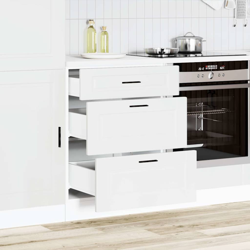 Küchenunterschrank Porto Weiß Holzwerkstoff
