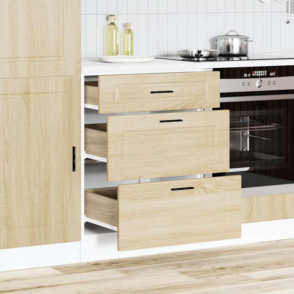 Küchenunterschrank Porto Sonoma-Eiche Holzwerkstoff